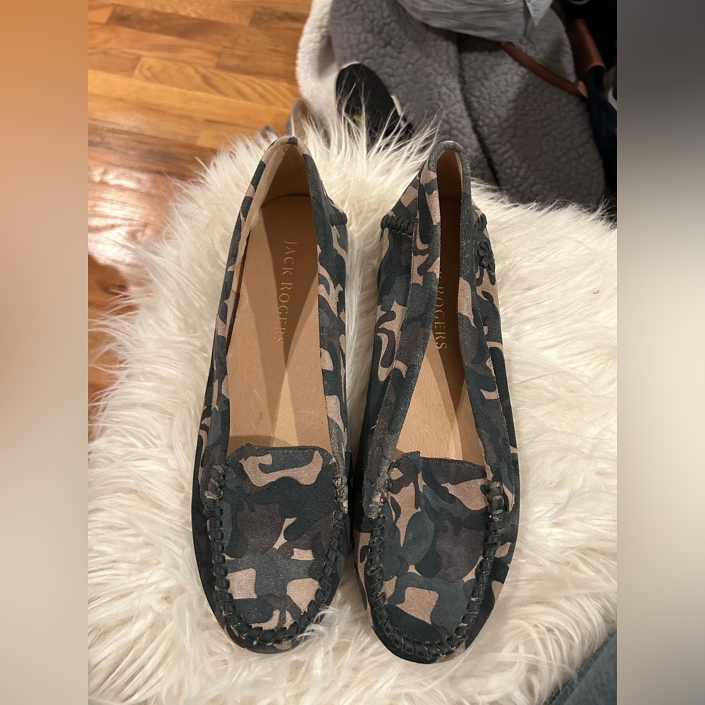 Jack Rogers Camo flats size 9